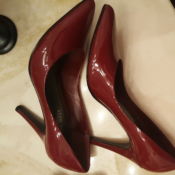 Nine West👠Rare Color Burgandy Moon - Picture 3 of 14